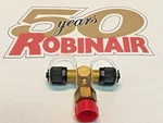 Robinair, Vacuum Pump, Universal Inlet Tee Kit, Fmf X 1/4MF. Fixed Price $19.95.