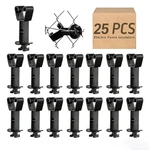 25 Pcs Post Insulators For Electric Fence Wire - Heavy Duty Extended Chain Lin. Fixed Price $24.41.