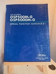Okuma Cnc System OSP500M-G/OSP5000M-G Special Functions Manuals (ii). Fixed Price $20.00.