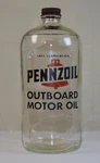 Pennzoil Outboard Motor Bottle 1 Quart - Very Nice Clean. Fixed Price $24.99.
