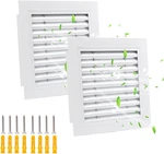 X 12" Gable VENT,2 Pack Aluminum Shed Vents,sturdy Attic With Screen,whi. Fixed Price $43.82.
