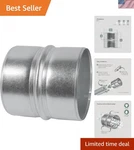 Versatile 4-INCH Galvanized Steel Duct Connector Perfect For Custom Systems. Fixed Price $23.99.