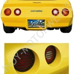 C3 Black Tail Light Louver Grilles Cover Kit Fits: 80-82 Corvettes. Fixed Price $38.80.