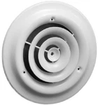 American Metal # 1500W8 8" White Round Steel Ceiling Diffuser Vent - Pack Of 2. Fixed Price $46.99.