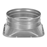 6 Inch Duct Connector Flange Square Round Interface Straight Pipe. Fixed Price $18.15.