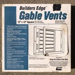 Builders Edge Square Gable Vent 12"X12" Parchment (off White) Beige 120051212034. Fixed Price $27.99.