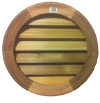 18 In. Round Louver Siding Natural Cedar-wood Brickmould Ventilation. Fixed Price $93.51.