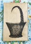Open Handle Basket By Stampendous 1991 Easter Candy Chocolate Bunny Rabbit Eggs. Fixed Price $7.99.