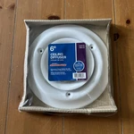 Truaire's Smoothglide In. Steel Ceiling Diffuser White 336192. Fixed Price $8.59.