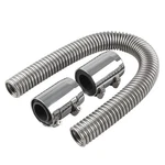 Car Stainless Steel Chrome Radiator Flex Coolant Water Hose Pipe Kits W/caps. Fixed Price $53.90.