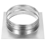 8" Duct Connector Flange Dryer Vent Wall Plate Square Round Straight Silver. Fixed Price $30.43.
