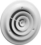 Hvac Premium 10'' Neck Size Round Steel Ceiling Diffuser - Easy 10". Fixed Price $66.74.