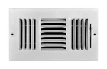 Tru Aire 4 In. X 8 3-WAY Powder Coat White Steel Wall/ceiling Register. Fixed Price $15.73.