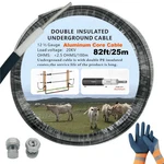 12-1/2 Guage 82 Ft Fence Double Insulated Wire Underground,electric .... Fixed Price $41.19.
