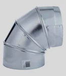 Imperial Manufacturing 8" Furnace Pipe Adjustable Elbow 26 Galvanized GV0302. Fixed Price $17.99.