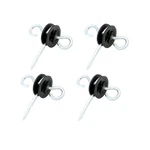 Jbt 2 Rings Electric Fence Screw-in Gate Handle Anchor,wood Post Black. Fixed Price $13.40.