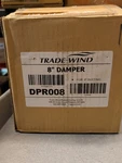 Trade-wind DPR008 Galvanized Spring Loaded Butterfly Damper For 8" Round Duct. Fixed Price $78.00.