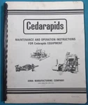 Cedarapids Portable Conveyor Operation & Maintenance Manual. Fixed Price $24.99.