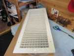 Krueger 880V Grill Vent Register FACE=26X10 NECK=24X8 Diffuser Wht Adjst Baffl. Fixed Price $60.00.