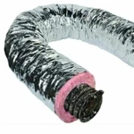 10" Silver Quietflex Insulated Flexible Duct R6 25'. Fixed Price $84.99.