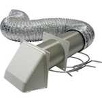 Lambro 4 In. 8 Ft. Dryer Exhaust Wall White Hood Vent Kit 1375W. Fixed Price $30.96.