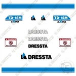 Fits Dressta TD-15M Decal Kit Dozer Replacement Sticker Set. Fixed Price $224.95.
