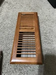 Truaire Smoothglide 4 In. X 12 Oak Floor Diffuser Solid. Fixed Price $17.45.