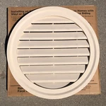 22" Round Gable Vent Rdgv Sandstone (tan) # 39 Color Alcoa Home Exteriors. Fixed Price $29.99.