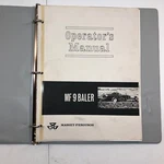 Massey Ferguson Mf 9 Square Baler Operators Owners Manual Hay Twine Operation. Fixed Price $19.99.