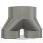 10" 6" Y-splitter Reducer Duct Connector For Woodworking Dust Collection Hvac. Fixed Price $84.99.
