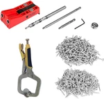 Pocket Hole Jig And Face Frame Clamp Kit With Builders 500 Pack Of. Fixed Price $67.99.