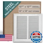 Hoovate 14X14 Hvac Return Air Filter Grille Wall Ceiling Powder-coated Steel. Fixed Price $65.10.