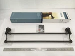 (1) New Moen Banbury 24" Double Towel Bar - Mediterranean Bronze Y2622BRB. Fixed Price $61.90.