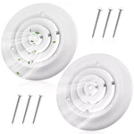 2 Pieces 6 Inch Round Vent Cover Ceiling Diffuser Hvac Duct Replac.... Fixed Price $35.99.
