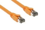 CAT8 Ethernet Patch Cable, Shielded, 40GBPS, Snagless, 1 Ft, Orange. Fixed Price $5.40.