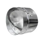 8" Inline Damper For Hvac - Adjustable Air Flow, Galvanized Steel, Master. Fixed Price $40.16.