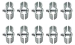 10 Set Chain Link Fence Panel Clamps 1-3/8 Dog Kennel For Round Pipe Frame. Fixed Price $39.74.