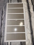 White Metal Rectangle Hvac Cover Grille Register Air Flow Home Ventilation. Fixed Price $20.00.