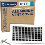 16" X 8" Adjustable Aluminum Vent Cover - Durable Hvac Grille For Air Supply. Fixed Price $79.99.