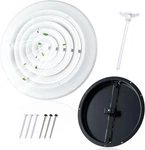 10" Round Ceiling Vent Duct Cover Set Diffuser Hvac W/ Steel Butterfly Damper. Fixed Price $48.99.