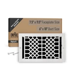 Vent Cover 6X10 Inches Wall & Ceiling Steel Construction, Powder-coated Damper. Fixed Price $57.59.