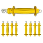 8 Pack Electric Fence Rubber Gate, Spring Handles, Insulated Pla. Fixed Price $46.99.