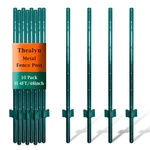 Thealyn 4FT Metal U-fence Posts 10-PACK Garden Wire & Sign Steel Stakes. Fixed Price $98.26.