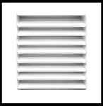 Hvac Premium 24'' Aluminum Exterior Gable Louver Vent With Mesh - White. Fixed Price $89.10.