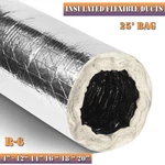 Quietflex R-6 Insulated Flexible Ducts To 10" 12" 14" 16" 18" & 20" -25' Bags. Fixed Price $235.00.