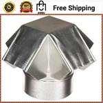 Exhaust Flow Vent Cap 6 Pipe Roof Steel Round Duct Rain Snow Debris Protection. Fixed Price $22.99.