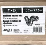 Deflect-o 4" X 25' Aluminum Metallic Duct FL0425. Fixed Price $22.99.