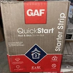 Gaf Quickstart Peel And Stick Starter Roll, 9" X 33' Ready To Go!. Fixed Price $29.54.