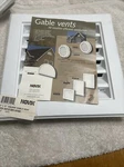 Gable Vent 12IN Novik, White Wood Grain Texture New!. Fixed Price $29.99.