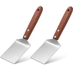 Metal Brownie Spatula, 2.5X8.2 Inch, Kitchen Baking Tool, Wooden Handle. Fixed Price $15.98.